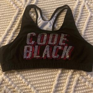 CHEER EXTREME ALLSTARS CODE BLACK SPORTS BRA